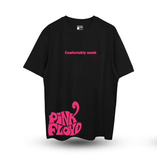 Tomahawk “Comfortably pink” T-shirt – Black Heavyweight Streetwear (240 GSM)