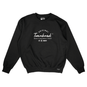 Tomahawk Original Sweatshirt – Black Heavyweight Streetwear (320 GSM)