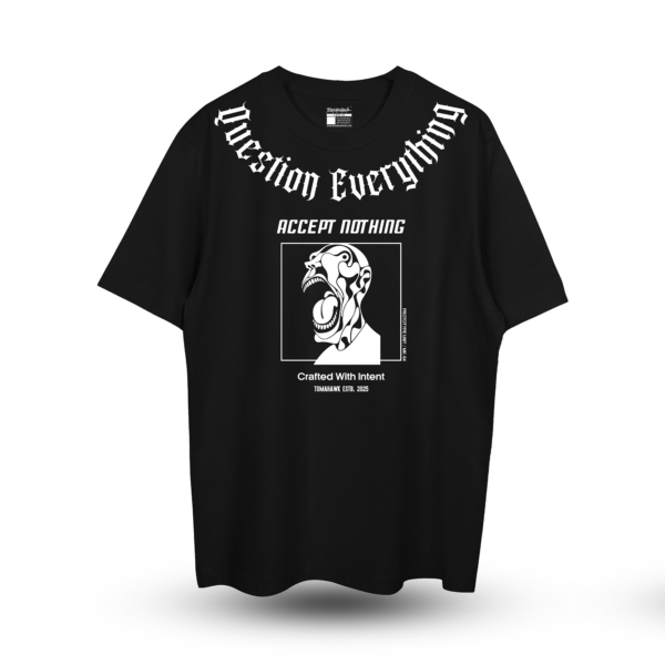 Tomahawk “The Blueprint” T-shirt – Black Heavyweight Streetwear (240 GSM)